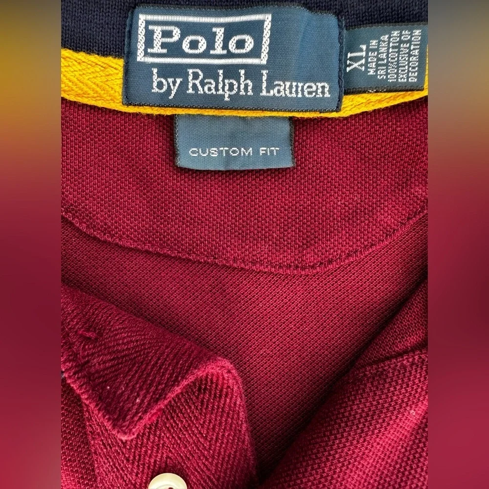 Ralph Lauren Preppy Mens Polo Shirt w/ Big Pony Rugby Vintage Golf Nantucket